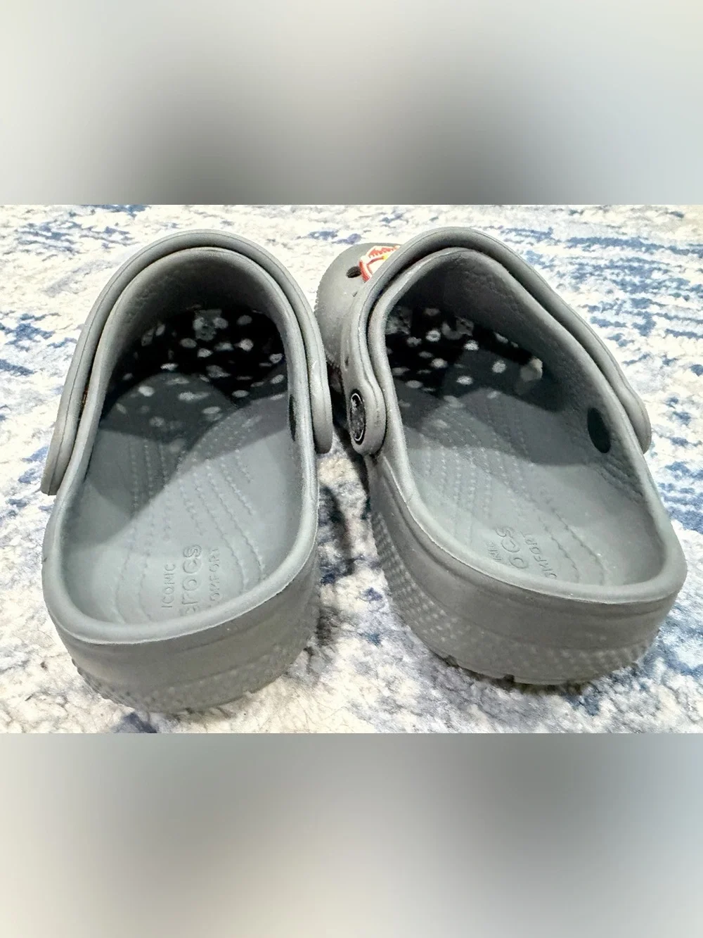 CROCS Kids Gray Clogs with Paw Patrol Jibbitz Charms